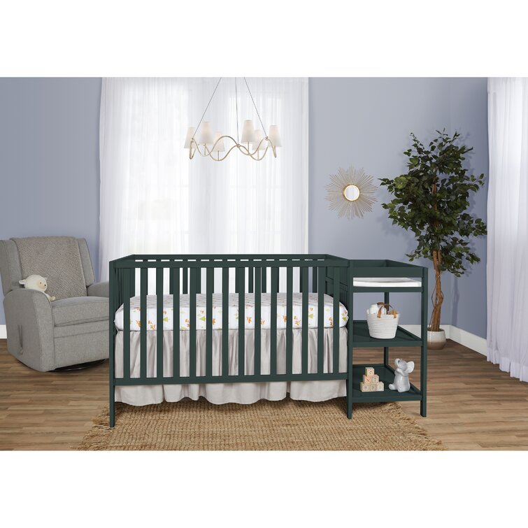 Olive green outlet crib